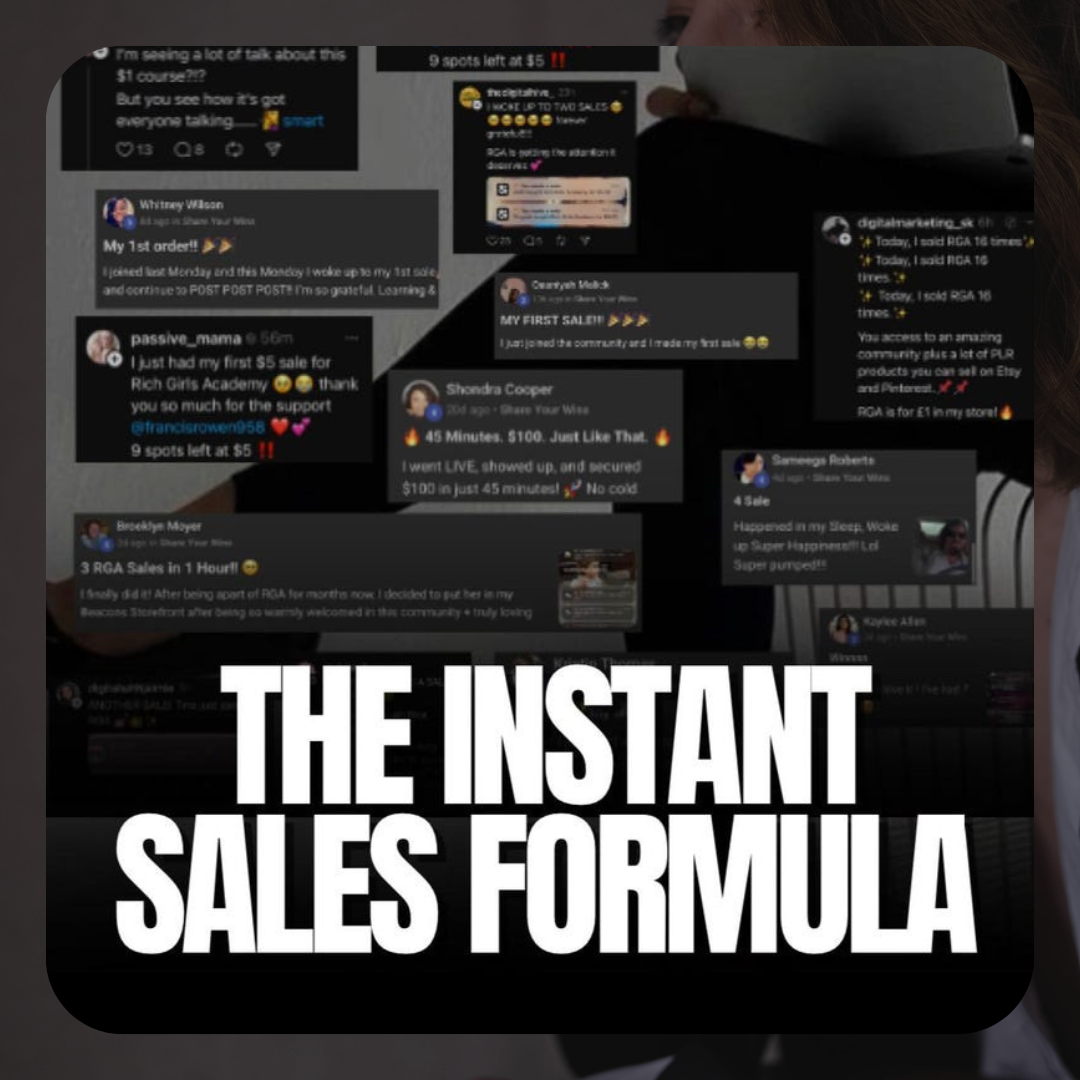 Earn While You Learn:Instant Sales Formula