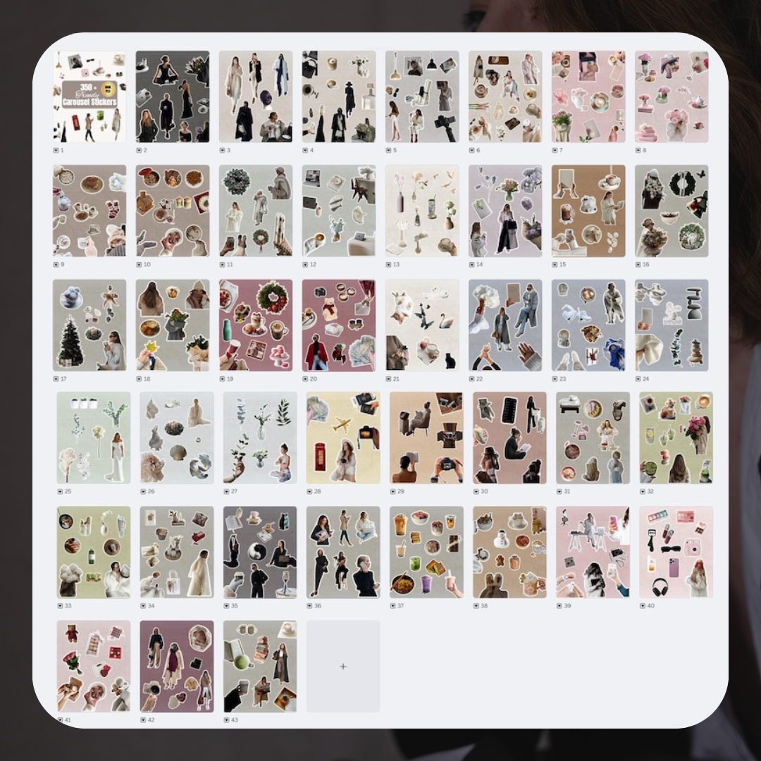 The $5 Vault+ 350 Trending Carousel Stickers